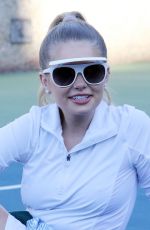 DEMI BURNETT at Tennis Practice in Los Angeles 01/18/2021