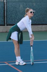 DEMI BURNETT at Tennis Practice in Los Angeles 01/18/2021