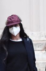 DEMI MOORE and SCLOUT WILLIS Leaves Fendi Show at Paris Fashion Weeki 01/27/2021