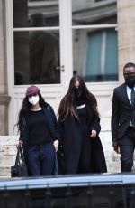 DEMI MOORE and SCLOUT WILLIS Leaves Fendi Show at Paris Fashion Weeki 01/27/2021