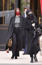 DEMI MOORE and TALLULAH WILLIS Out in Paris 01/26/2021
