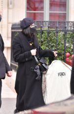 DEMI MOORE and TALLULAH WILLIS Out in Paris 01/26/2021