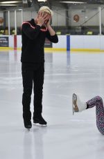 DENISE VAN OUTEN at Dancing on Ice Rehersal in London 01/09/2021