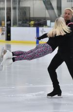 DENISE VAN OUTEN at Dancing on Ice Rehersal in London 01/09/2021