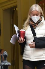 DENISE VAN OUTEN Leaves a Medical Clinic in London 01/19/2021