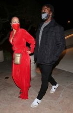 DRAYA MICHELE and Tyrod Taylor Out in Santa Barbara 01/07/2021