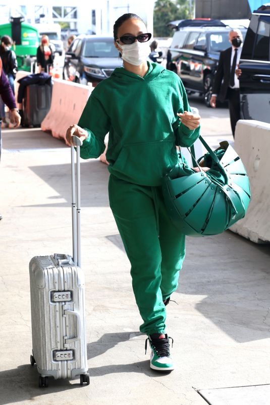 DRAYA MICHELE Arrives at LAX Airport in Los Angeles 01/22/2021