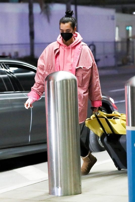 DUA LIPA at LAX Airport in Los Angeles 01/10/2021
