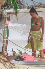 DUA LIPA in Bikini at a Beach in Tulum 01/01/2021