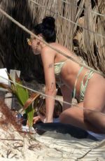 DUA LIPA in Bikini on the Beach in Tulum 01/01/2021