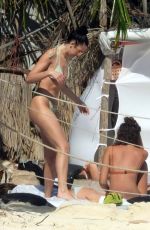 DUA LIPA in Bikini on the Beach in Tulum 01/01/2021