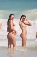 DUA LIPA in a Red Bikini at a Beach in Tulum 01/02/2020