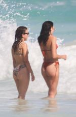 DUA LIPA in a Red Bikini at a Beach in Tulum 01/02/2020