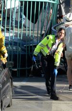 EIZA GONZALEZ at Ambulance Set in Los Angeles 01/18/2021