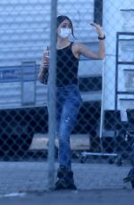 EIZA GONZALEZ on the Set of Ambulance in Los Angeles 01/14/2021