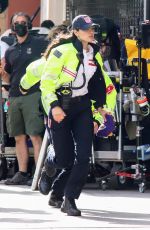 EIZA GONZALEZ on the Set of Ambulance in Los Angeles 01/19/2021
