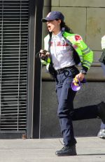 EIZA GONZALEZ on the Set of Ambulance in Los Angeles 01/19/2021
