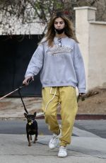 ELISABETTA CANALIS Out with Her Dogs in West Hollywood 01/10/2021