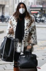 ELISABETTA GREOGRACI Out in Milan 01/31/2021