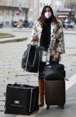 ELISABETTA GREOGRACI Out in Milan 01/31/2021