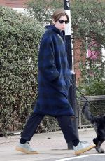 EMMA CORRIN Out with Her Dog in London 01/17/2021