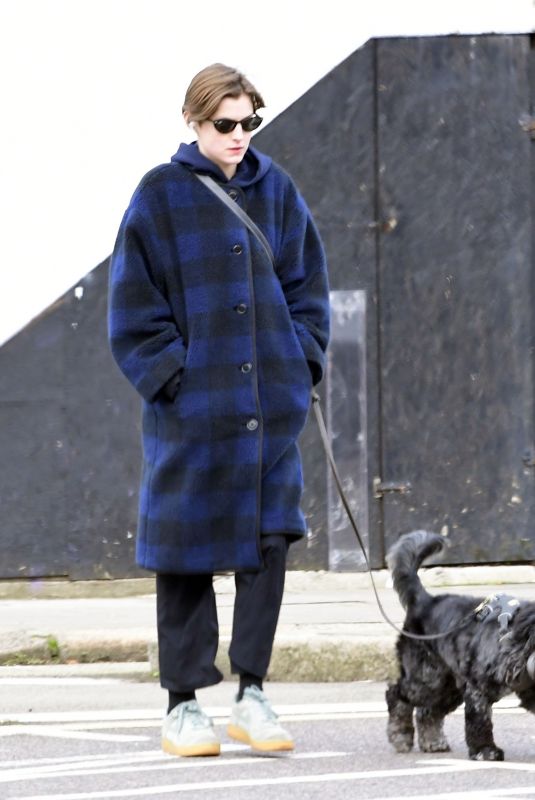 EMMA CORRIN Out with Her Dog in London 01/17/2021