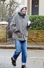 EMMA CORRIN Out with Her Dog in Primrose Hill 01/03/2021