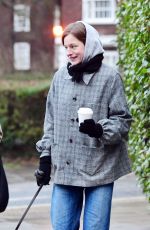 EMMA CORRIN Out with Her Dog in Primrose Hill 01/03/2021