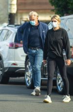 EMMA KROKDAL and Dolph Lundgren Out in Los Angeles 01/24/2021