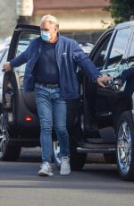 EMMA KROKDAL and Dolph Lundgren Out in Los Angeles 01/24/2021