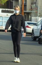 EMMA KROKDAL and Dolph Lundgren Out in Los Angeles 01/24/2021