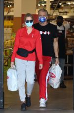 EMMA KROKDAL and Dolph Lundgren Shopping at Ralphs in Los Angeles 01/06/2021
