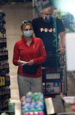 EMMA KROKDAL and Dolph Lundgren Shopping at Ralphs in Los Angeles 01/06/2021