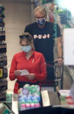 EMMA KROKDAL and Dolph Lundgren Shopping at Ralphs in Los Angeles 01/06/2021