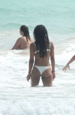 EMMA MILTON in Bikini at a Beach in Tulum 01/26/2021