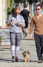EMMA SLATER and Sasha Farber Out with Their Dog in West Hollywood 01/17/2021