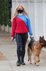 EMMA SLATER Out with Her Dogs in Los Angeles 01/23/2021