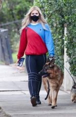 EMMA SLATER Out with Her Dogs in Los Angeles 01/23/2021