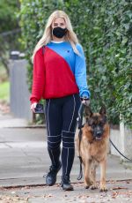 EMMA SLATER Out with Her Dogs in Los Angeles 01/23/2021