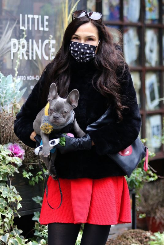FAMKE JANSSEN Out with Her Dog in New York 01/05/2021