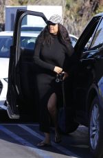 GARCELLE BEAUVAIS Leaves a Nail Salon in Studio City 12/30/2020