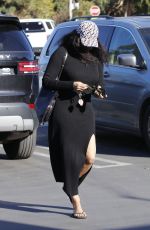 GARCELLE BEAUVAIS Leaves a Nail Salon in Studio City 12/30/2020