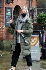 GEMMA ATKINSON Arrives at Hits Radio Station in Manchester 01/28/2021