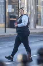 GEMMA COLLINS Out for Coffee in Loughton 01/25/2021