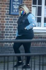 GEMMA COLLINS Out for Coffee in Loughton 01/25/2021