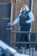 GEMMA COLLINS Out for Coffee in Loughton 01/25/2021