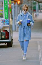 GIGI and YOLANDA HADID Out for Coffee in New York 01/13/2021