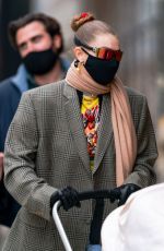 GIGI HADID Arrives Back at Her Apartment in New York 01/15/2021