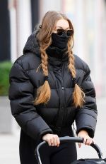 GIGI HADID Out and About in New York 01/11/2021