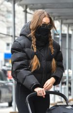 GIGI HADID Out and About in New York 01/11/2021